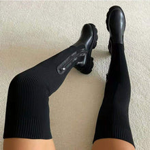 Φόρτωση εικόνας στο εργαλείο προβολής Συλλογής, Γυναικείες σέξι Stretch πλεκτές μπότες πάνω από το γόνατο
