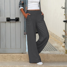 Φόρτωση εικόνας στο εργαλείο προβολής Συλλογής, Dámské ležérní jednobarevné kalhoty s širokým elastickým pasem
