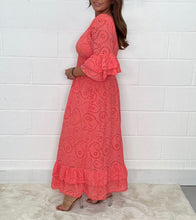 Φόρτωση εικόνας στο εργαλείο προβολής Συλλογής, Μίντι φόρεμα αγγλικού κεντήματος με βολάν μανίκια
