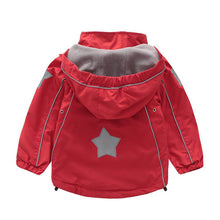Φόρτωση εικόνας στο εργαλείο προβολής Συλλογής, Παιδικό μπουφάν με κουκούλα ουράνιο τόξο
