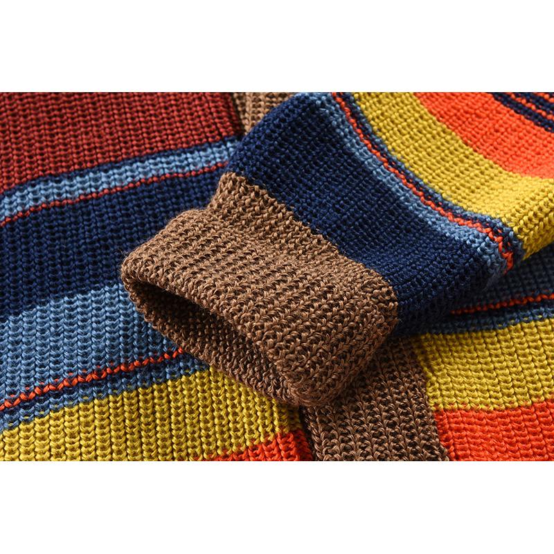 Ανδρικό πουλόβερ με πέτο Colorblock