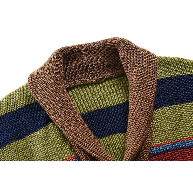 Ανδρικό πουλόβερ με πέτο Colorblock