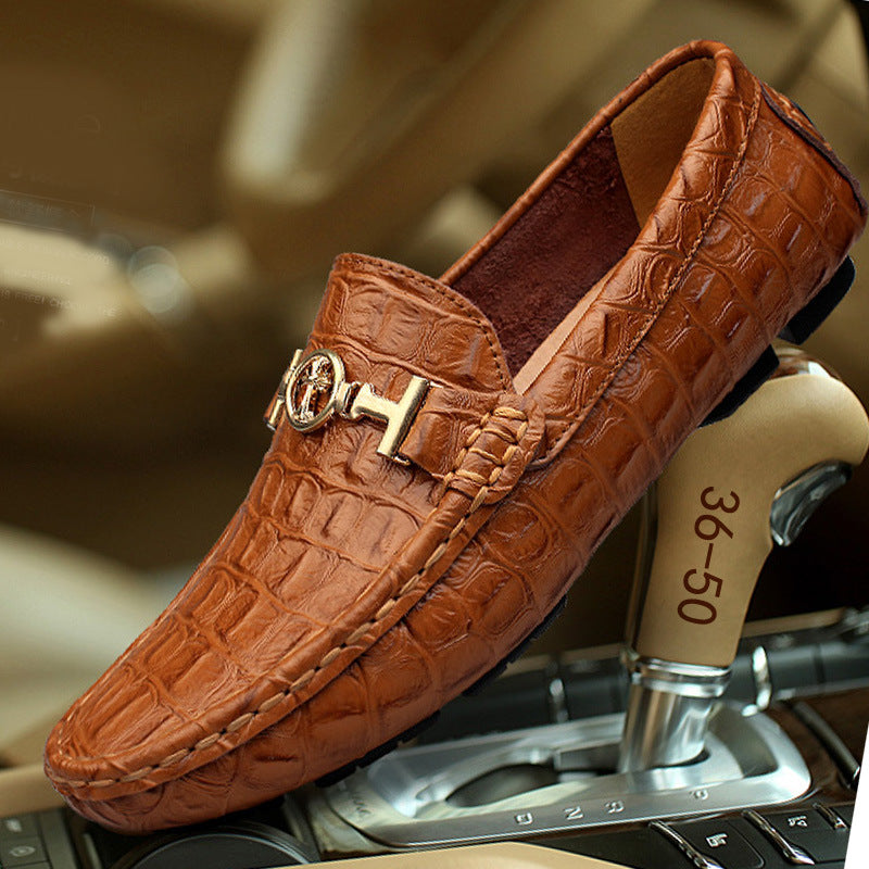 Βρετανική ανδρική loafer από γνήσιο δέρμα υψηλής ποιότητας