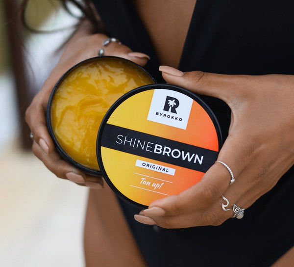 Shine Brown - Premium κρέμα υποστήριξης μαυρίσματος