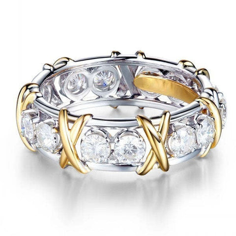 Δαχτυλίδι S925 Ασημί ΣΤΑΥΡΟΣ FULL MOISSANITE DIAMOND